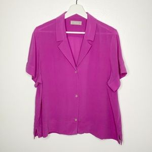 Everlane Women's Button Down Shirt in Purple